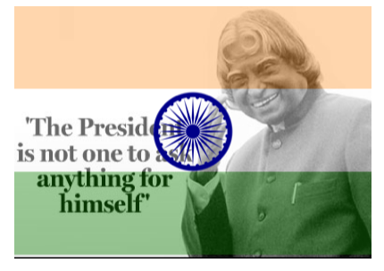 A tribute to APJ Abdul Kalam