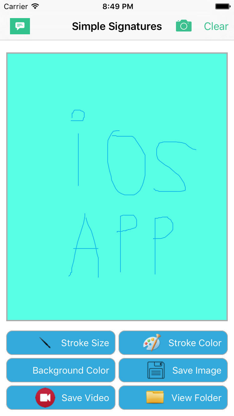 iOS App - Simple Signatures