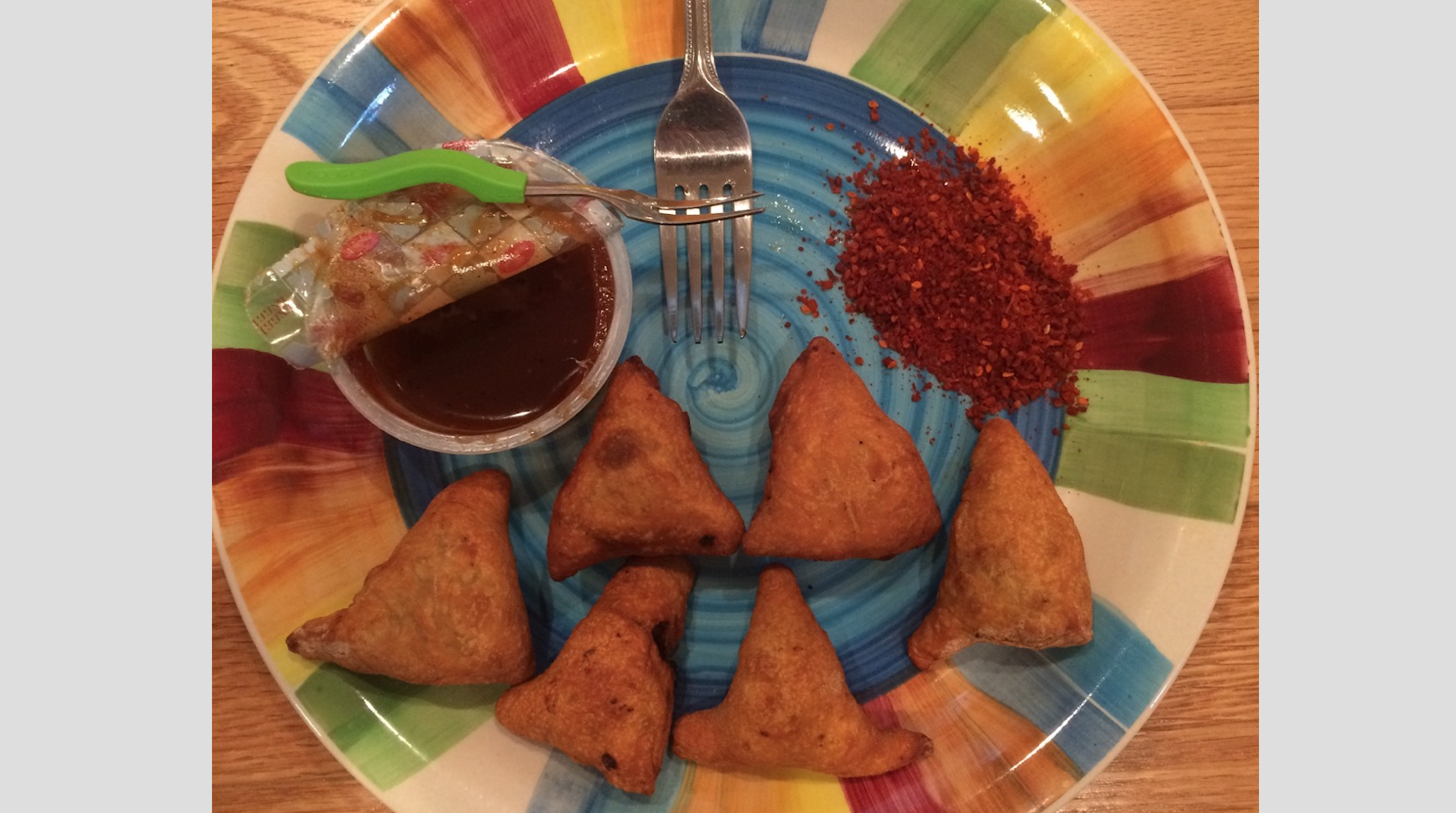 A favorite Indian snack - Samosa